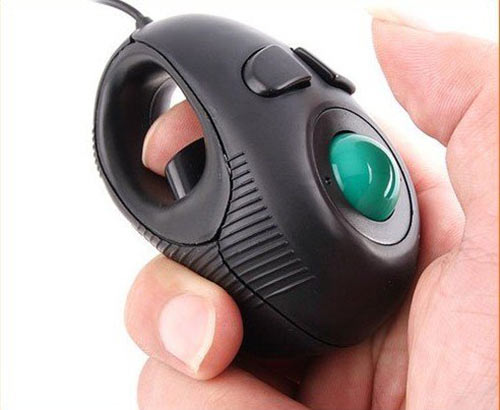 Portable Finger Hand Held 4D Usb Mini Trackball Mouse