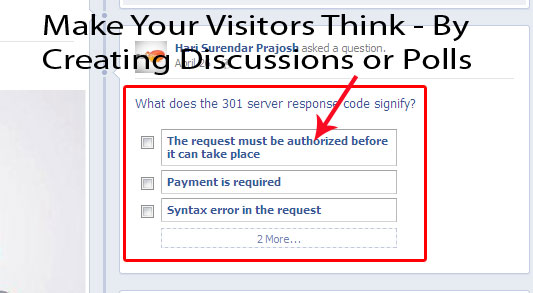 make your visitor think